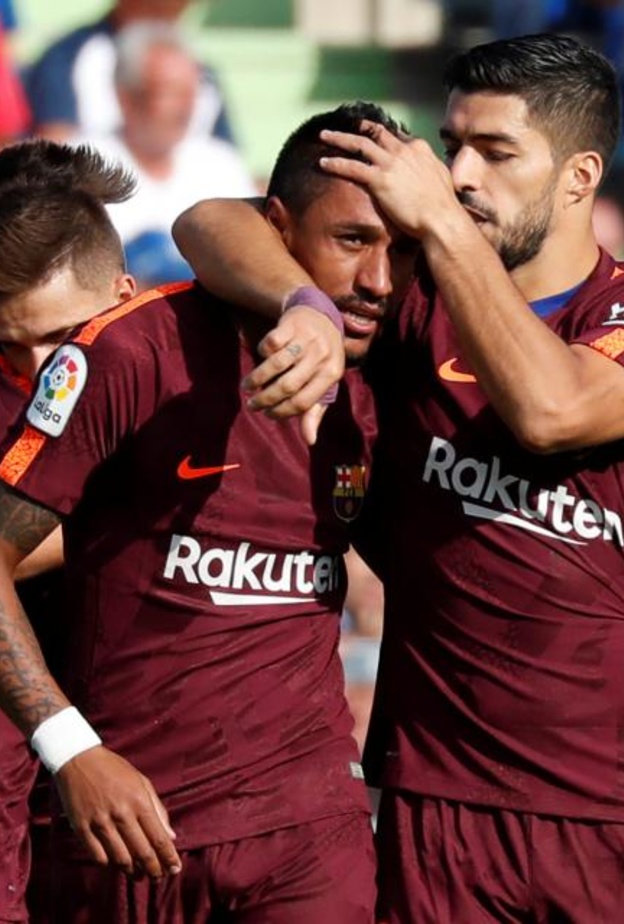 خيتافي فاجئ برشلونة في الشوط الأول