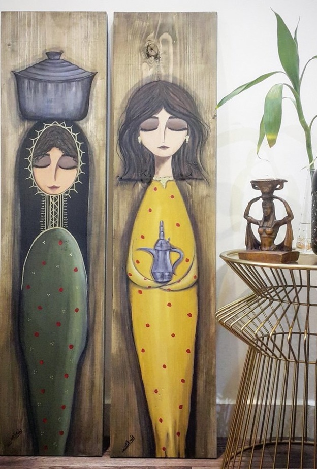 مقابلة الفنانة التشكيلية لطيفة آل محمود