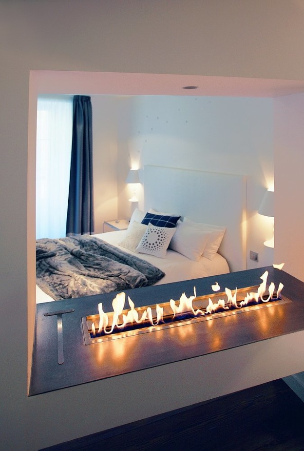 تصميم مودرن و عصري للمدفأة