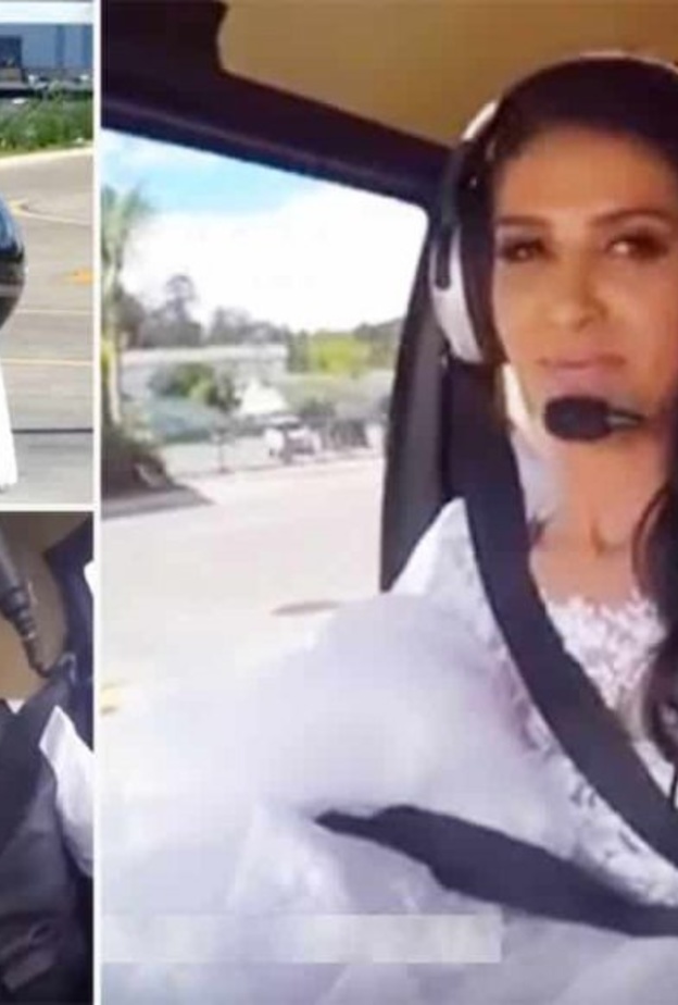 محاولة لشق زي الزفاف للعريس