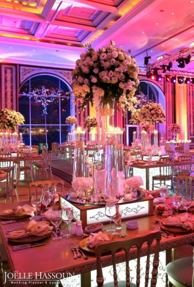 صور قاعات افراح فخمة للاعراس الملكية من تنظيم بول نصر