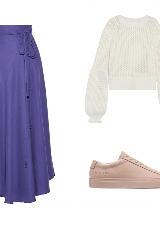 ستايل نهاري كاجوال بلمسات أنيقة وعصرية بالتنورة الماكسي