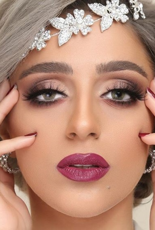 مكياج عروس ترابي من شريفة الهرمودي