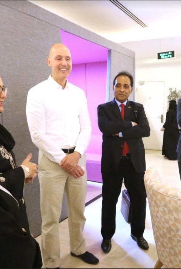 وفد من مكتب الاتصال الألماني السعودي للشؤون الاقتصادية في سفارة دولة المانيا