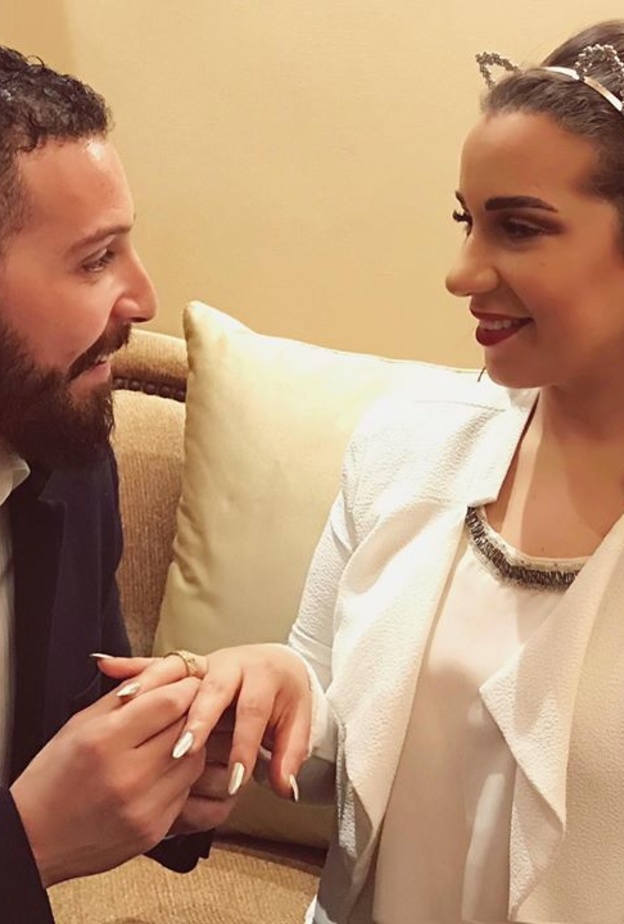 خطوبة ابنة شريف منير