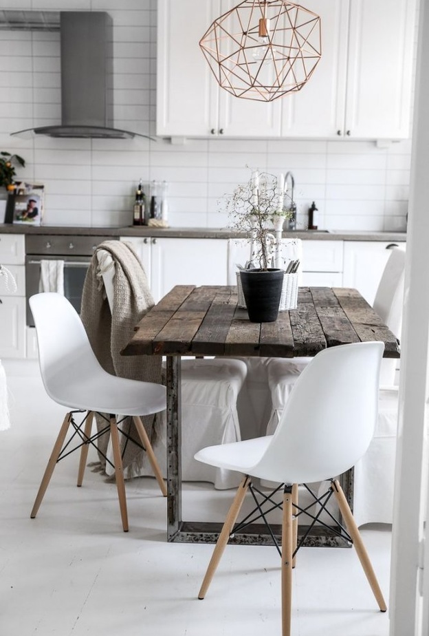 تصميم بسيط و مودرن لطاولة الطعام