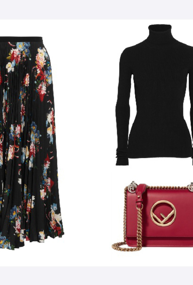 اطلالة بتنورة الكسرات تجمع بين الأناقة والعصرية