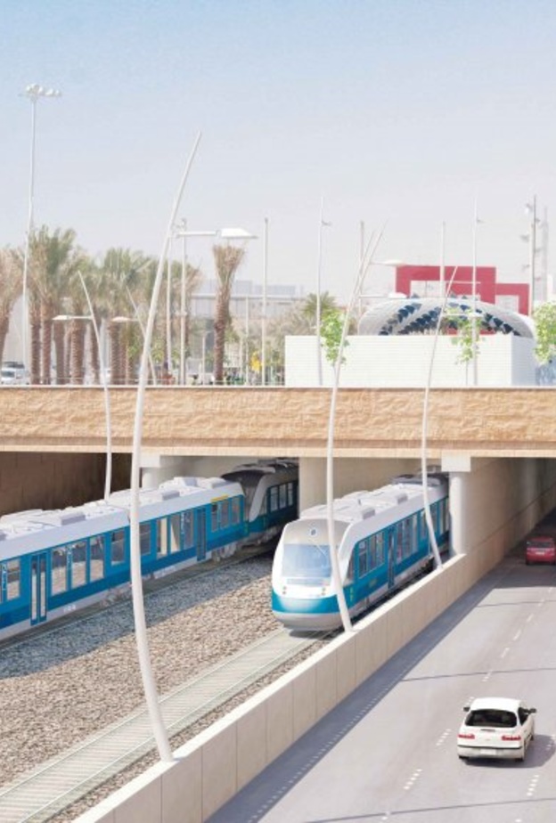 نموذج من ماكيت تخيلي لمشروع مترو الرياض