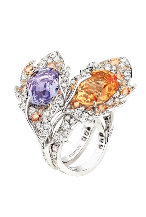 خاتم شوميه من الياقوت والماس