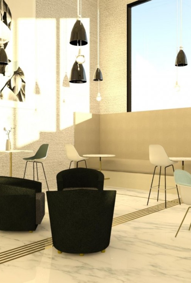 جانب من تصميم كافيه من سارة الزهراني