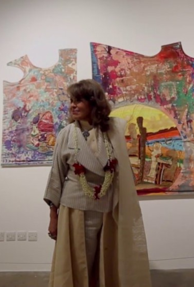 من لوحات الفنانة التشكيلية خلود القصيبي 