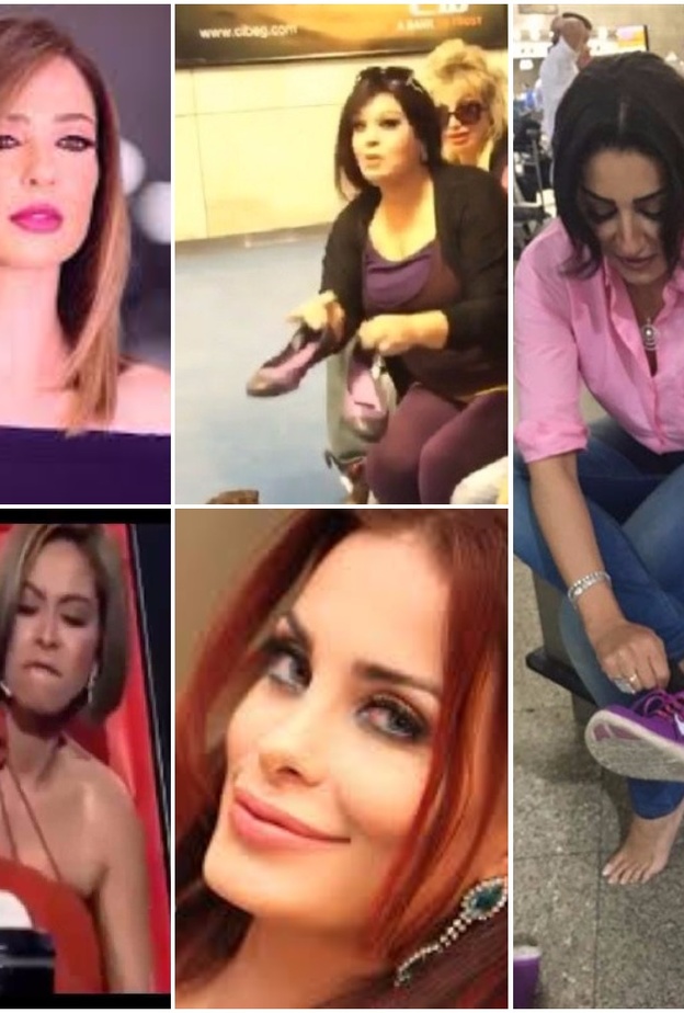 نجمات خلعت الاحذية