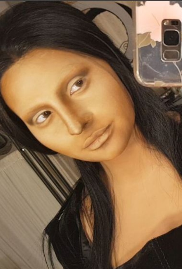 الموناليزا بالمكياج