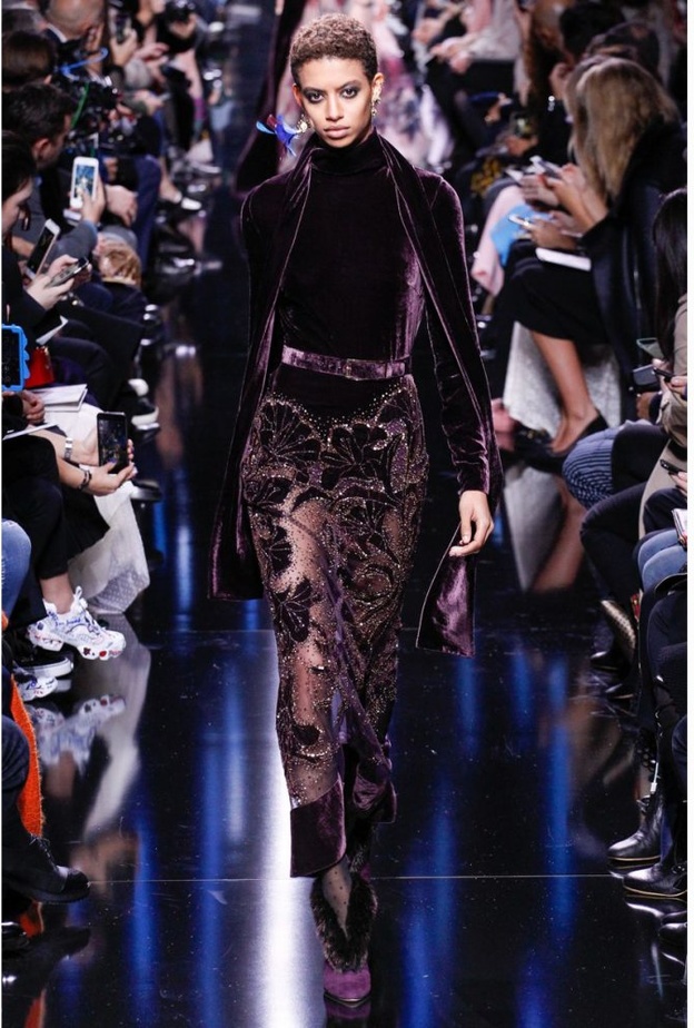 Oscar De La Renta فستان من المخمل الأسود من.