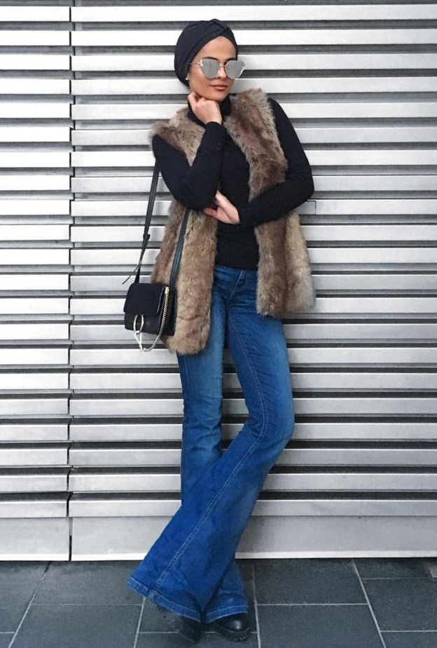 جاكيتات الفرو المتطاير والفاخر باسلوب زينب حمود