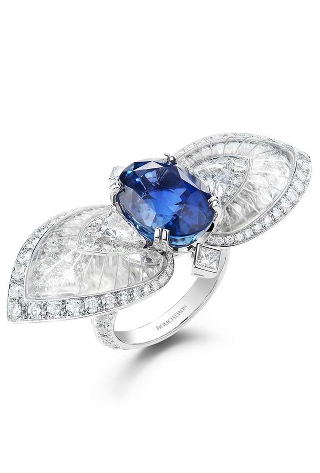 أقراط شوميه من الياقوت الملون والماس