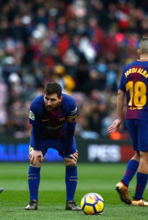 ساعد ميسي في صناعة هدف سجله لويس سواريز في الدقيقة 62