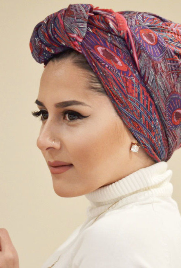 طريقة لف حجاب التوربون.