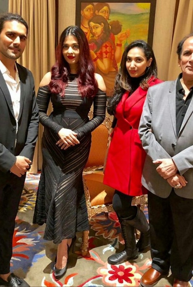 آيشواريا راي تحتفل بانتهاء تصوير فيلمها الجديد