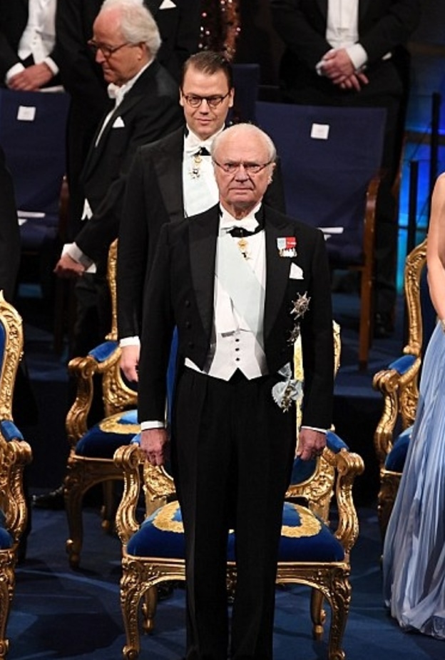 العائلة المالكة السويدية في حفل جوائز نوبل لعام 2017