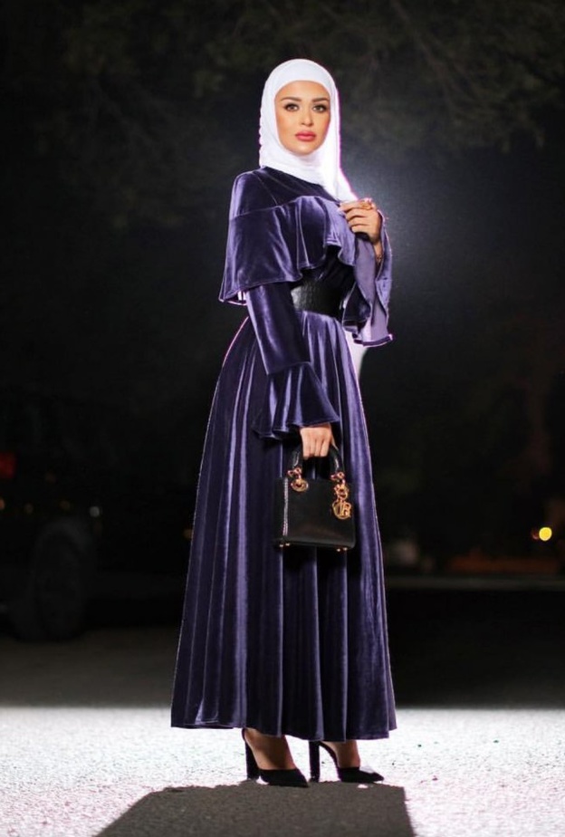 ملابس محجبات لشتاء 2018 مع معطف الكارو من مرمر