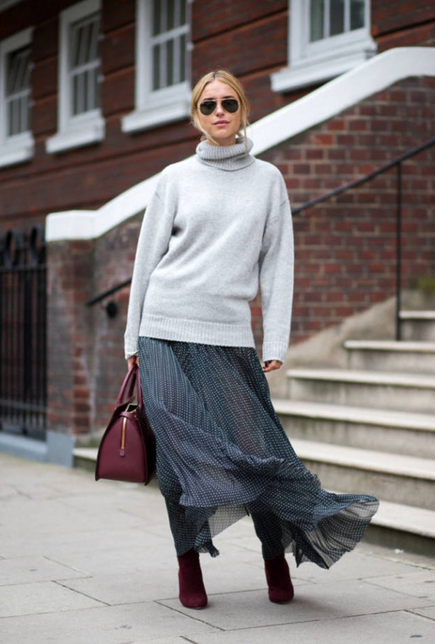 أفكار لارتداء تنانير الصيف في شتاء 2018