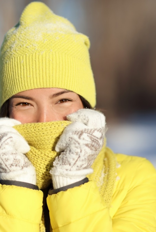 تغطية الانف والفم اثناء الشتاء يحمي من ازمات الربو