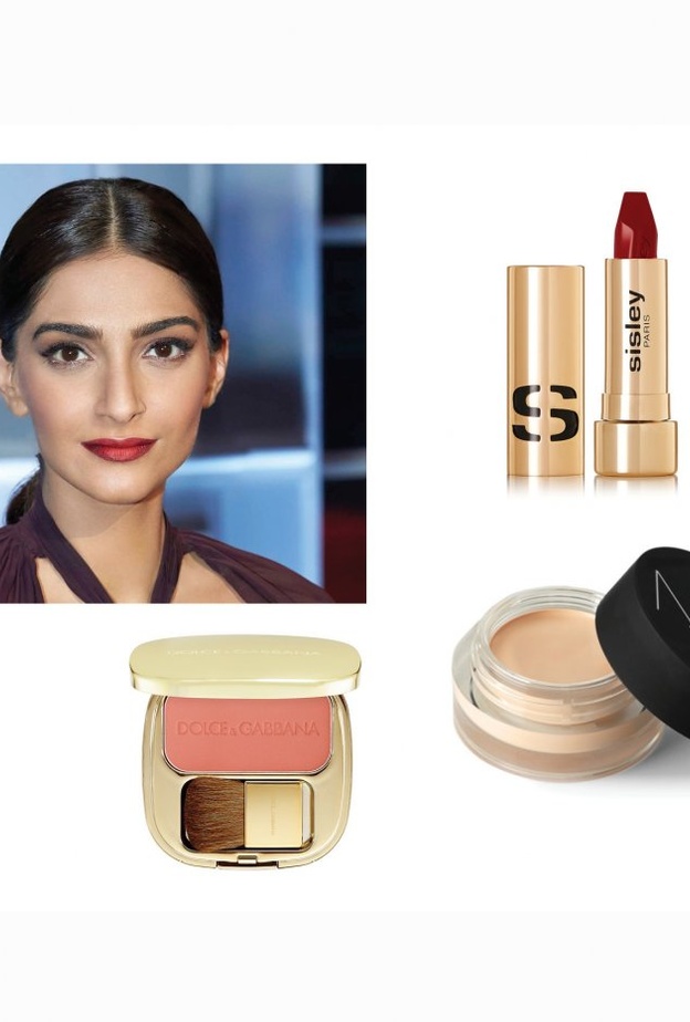 مكياج برونزي لنهاية العام باسلوب سونام كابور