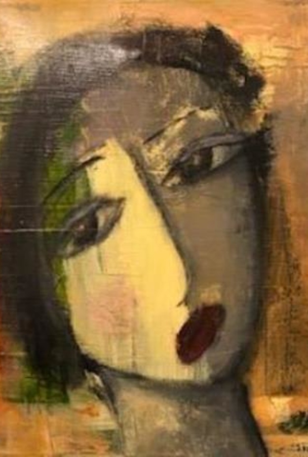 من أعمال الفنانة التشكيلية حنان المعيذر