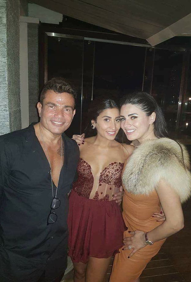 عمرو دياب ودينا الشربيني