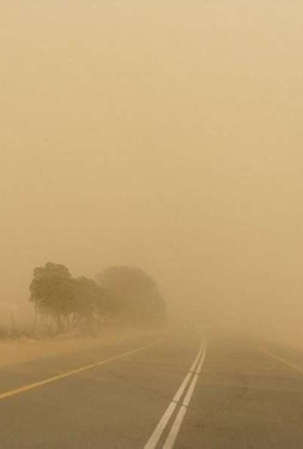 الانذار المبكر حذر من موجة أتربة على منطقة تبوك 