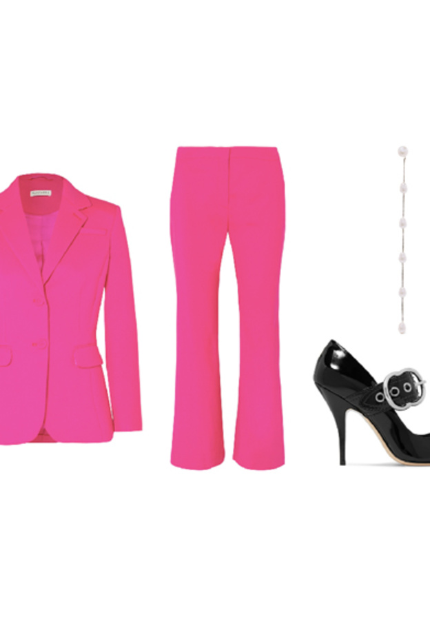  إطلالة كاملة باللون الزهري 