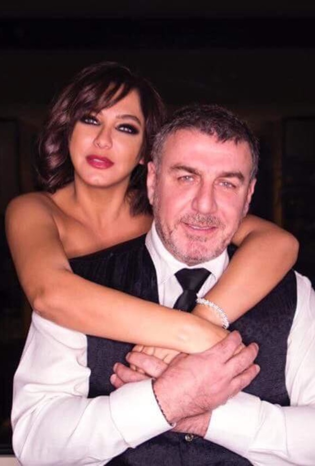 سلاف فواخرجي وزوجها 2018