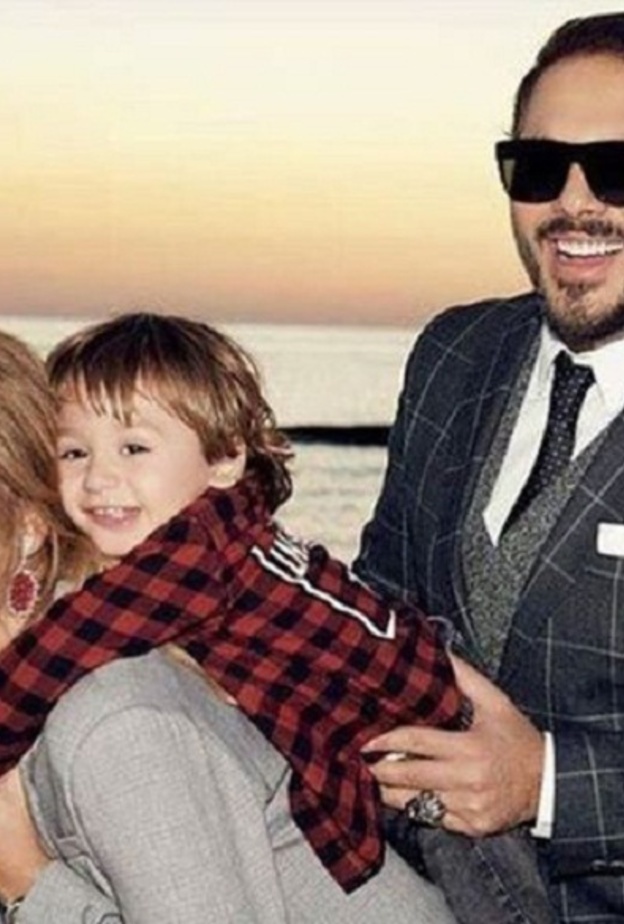 رامي عياش وزوجته وابنه ارام