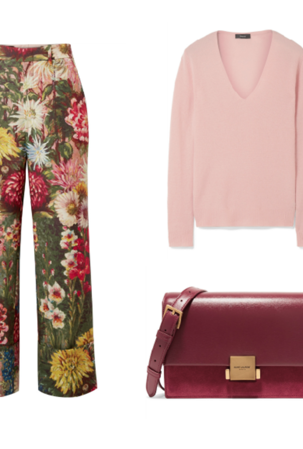 اطلالة كاجوال في البنطلون المعرق