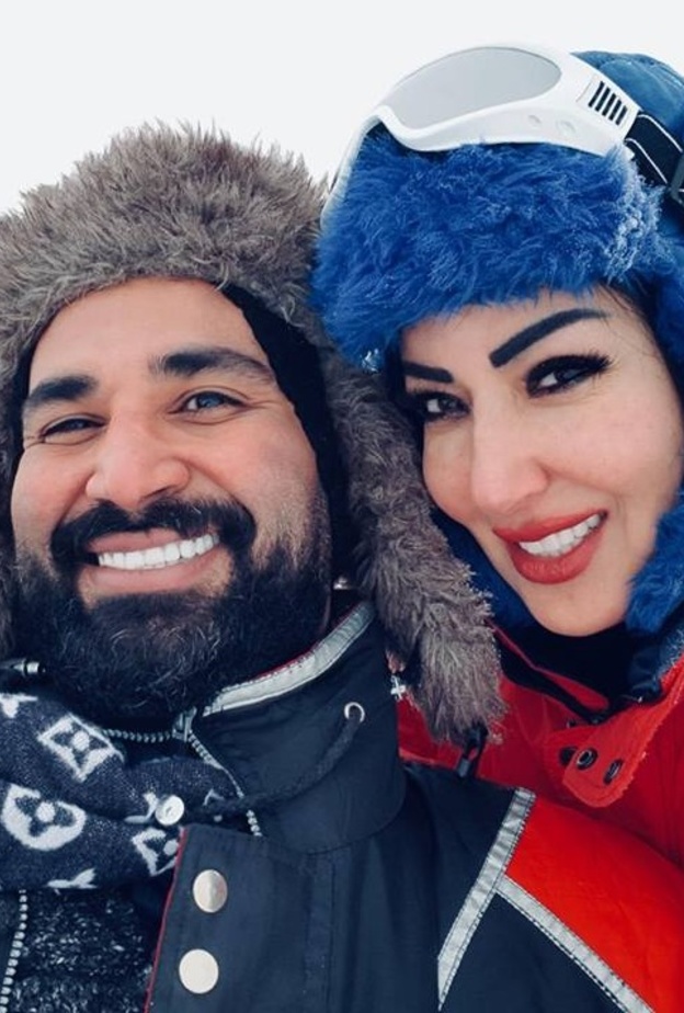 سمية الخشاب على الثلوج