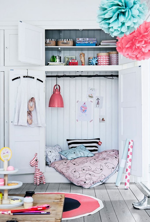 ديكور غرف نوم البنات بالفوشيا و البنفسجي