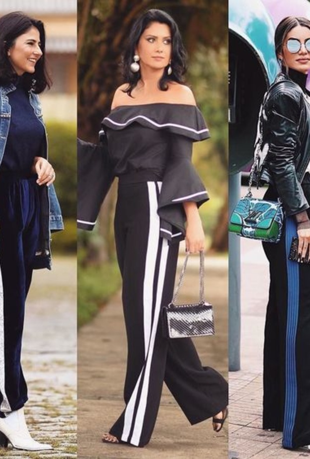 مع معطف من الفرو وحقيبة حمراء