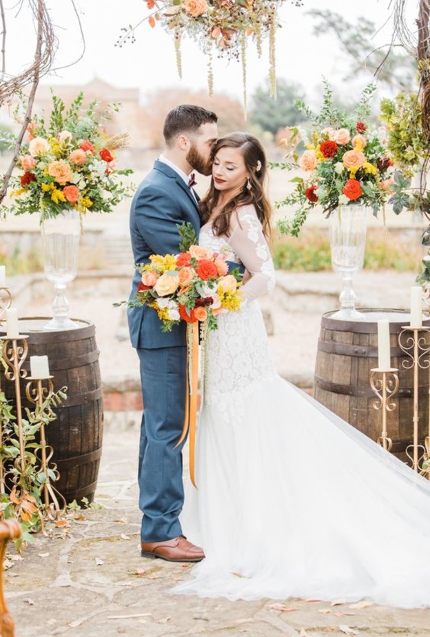 البوكيه الصفراء تناسب العروس التي تحب الالوان الزاهية