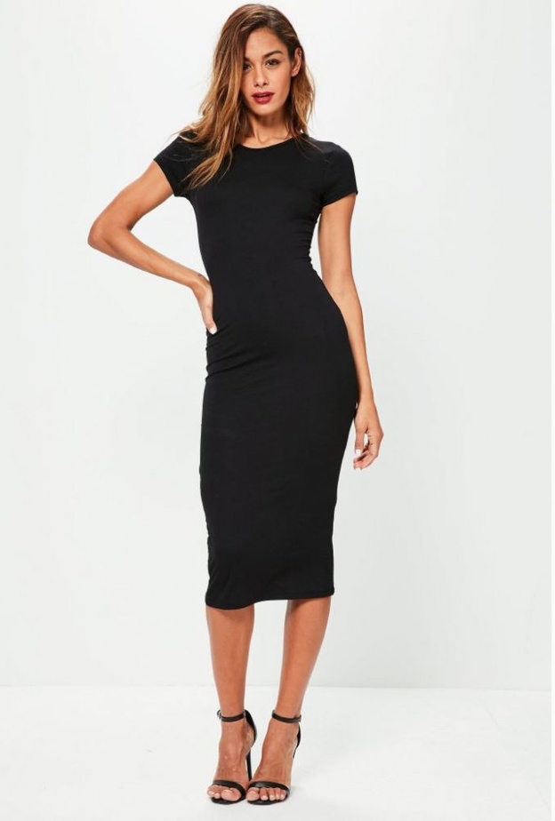 فساتين ميدي تبرز قوامك بأجمل الطر