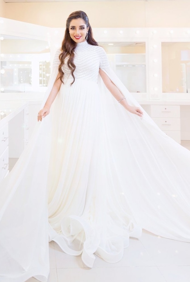 فساتين بلقيس الاخيرة ساحرة والابيض خطف الانظار