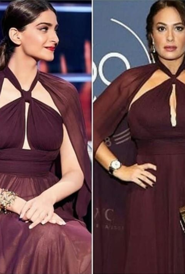 هند صبري في اطلالة أنيقة في فستان من تصميم ايلي صعب