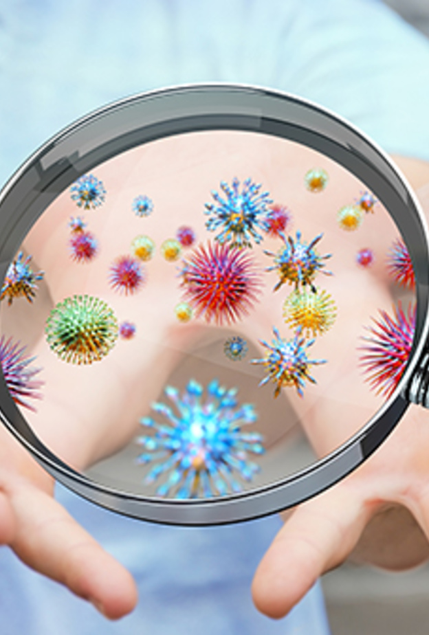 الفيروسات هي المسبب الرئيسي لمعظم الامراض التي تصيب الانسان