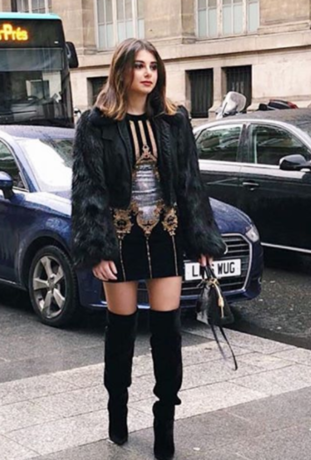 ماريتا الحلاني بفستان قصير من بالمان