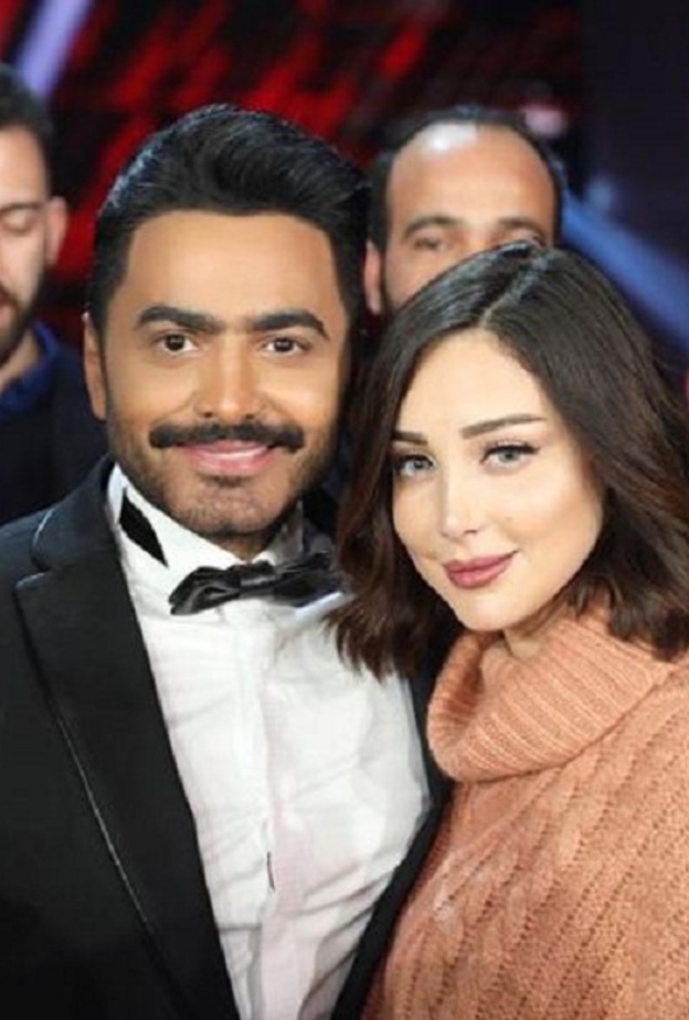 تامر حسني وبسمة بوسيل