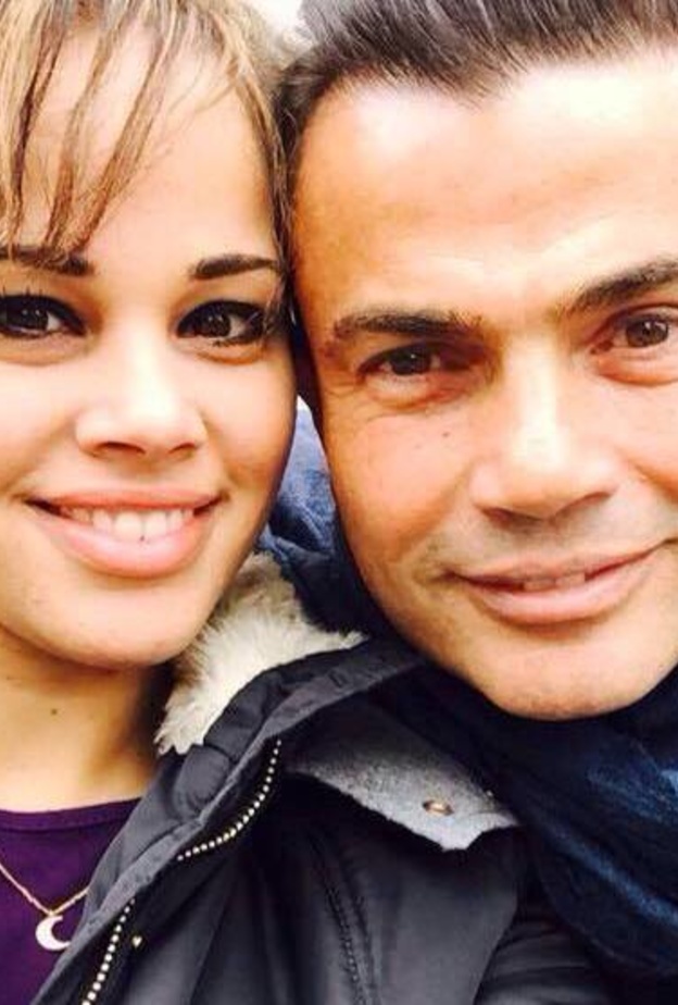 عمرو دياب وابنته نور