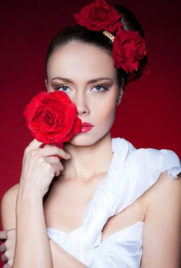 تسريحات للشعر الطويل في عيد الحب