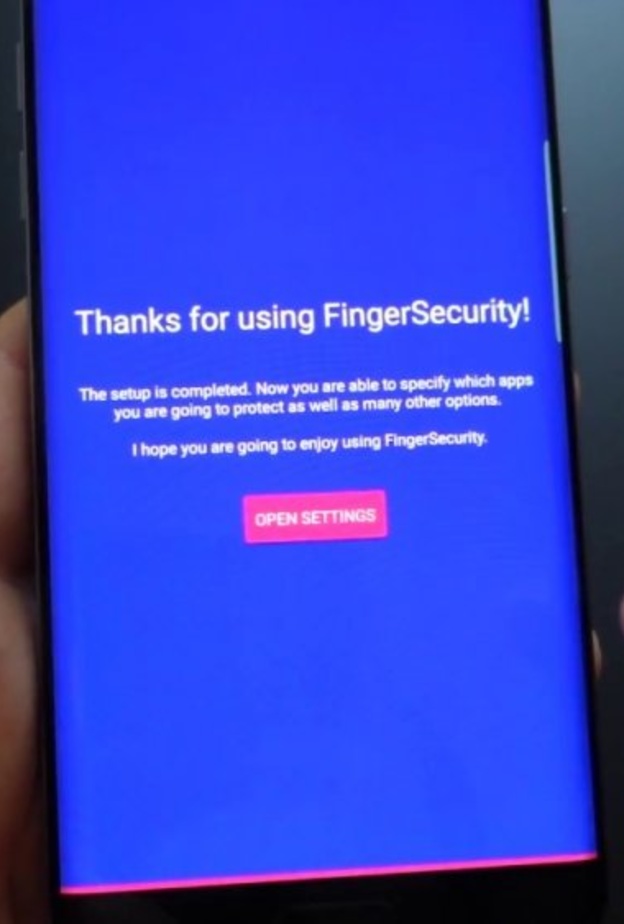إن تركت أحد التطبيقات مفتوحا سيقوم FingerSecurity بطلب ادخال بصمة أصبعك من جديد للتأكد أنك صاحب الهاتف.