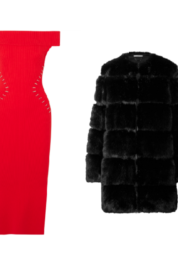 اطلالة جذابة في فستان أحمر لعشاء يوم الحب