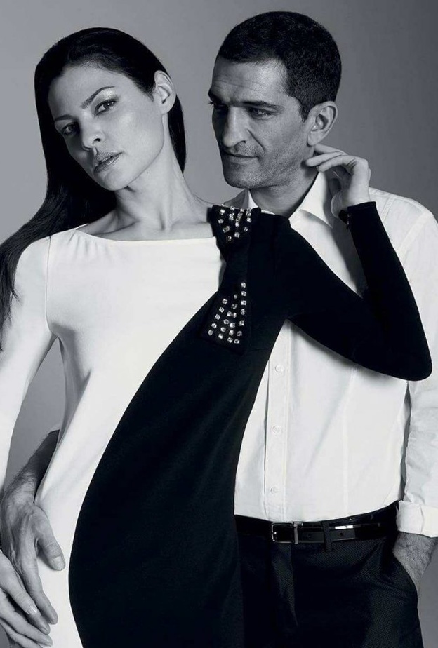 عمرو واكد وزوجته سارة شاهين